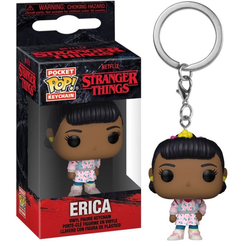Funko POP! Keychain: Stranger Things - Erica Sinclair, Portachiavi In Vinile Da Collezione, Mini Figura 11,76 Cm, Merchandise Ufficiale