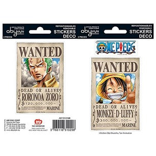 Adesivi - One Piece - Stickers - Wanted Luffy/ Zoro