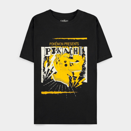 T-Shirt - Pokemon - Pika Punk Black