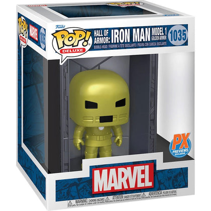 Funko Pop - Marvel - Hall Of Armor - Iron Man Model 1 (Golden Armor) (Bobble-Head) (Limited) 1035