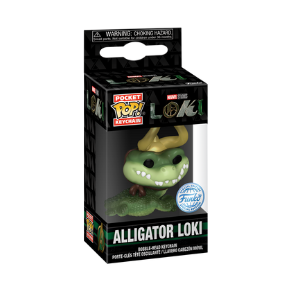 Portachiavi - Funko Pocket Pop - Keychain - Marvel - Loki - Alligator Loki