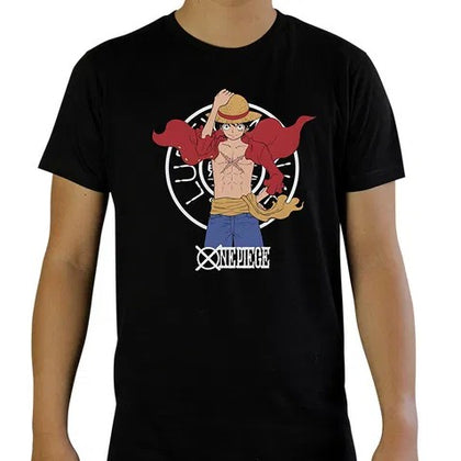 T-Shirt - One Piece - Luffy New World Black Basic (Unisex)