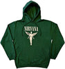 Felpa Unisex - Nirvana - Angelic Mono Green (Felpa Con Cappuccio)