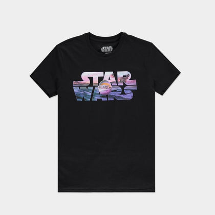 T-Shirt - Star Wars - Baby Yoda Logo Black