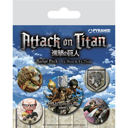 Spille - Attack On Titan - Season Three - The Other Side Of The Wall (Badge Pack)