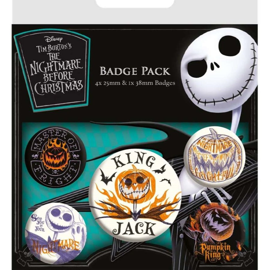 Spille - The Nightmare Before Christmas (Colourful Shadows) Badge Pack