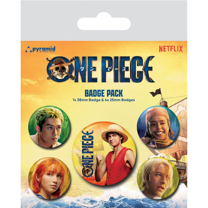 Spille - One Piece - Live Action - The Straw Hats (Badge Pack / Set Spille)