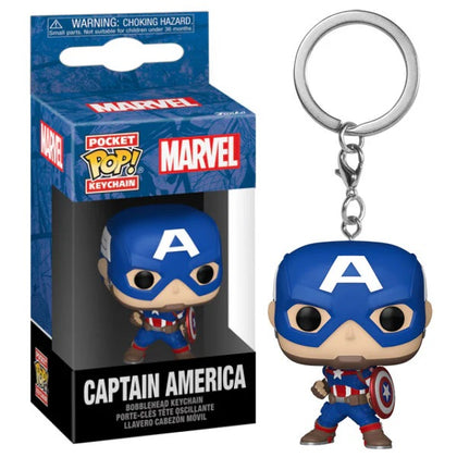 Portachiavi - Funko Pocket Pop - Marvel - Keychain - Captain America