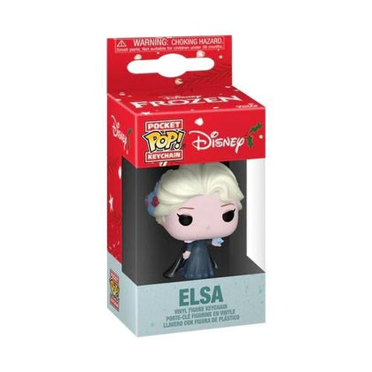 Portachiavi - Funko Pocket Pop - Disney - Keychain - Princess Holiday - Elsa