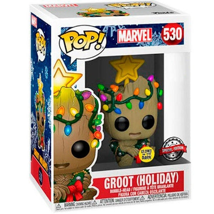 Funko Pop - Marvel - Groot (Holiday) 530 GLOW IN THE DARK (SE)