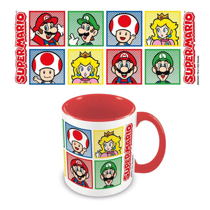 Tazza - Nintendo - Super Mario - 4 Colour (Red Coloured Inner Mug)