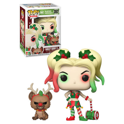 FUNKO POP - DC SUPER HEROES - HOLIDAY - HARLEY QUINN WITH HELPER 357