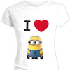 T-Shirt - Minions - Cattivissimo Me - I Love Minion (Donna)