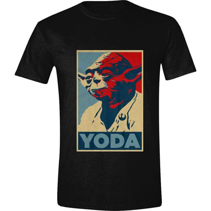 T-Shirt - Star Wars - Yoda Poster Charcoal