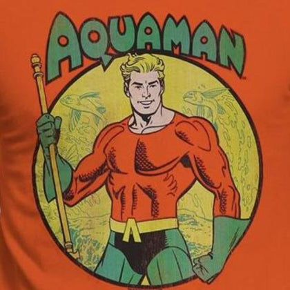 T-Shirt - Aquaman - All The Heroes Distressed