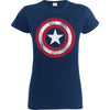 T-Shirt - Captain America - Distressed Shield