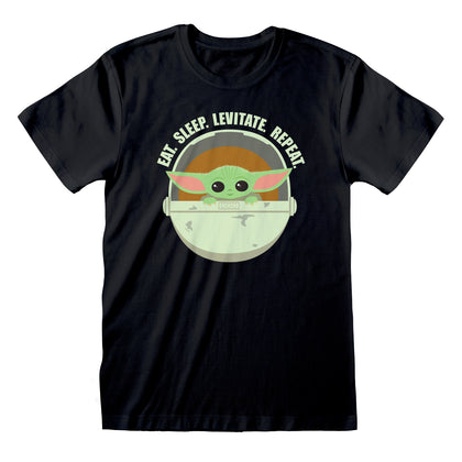 T-Shirt - Star Wars - The Mandalorian - Eat Sleep Levitate