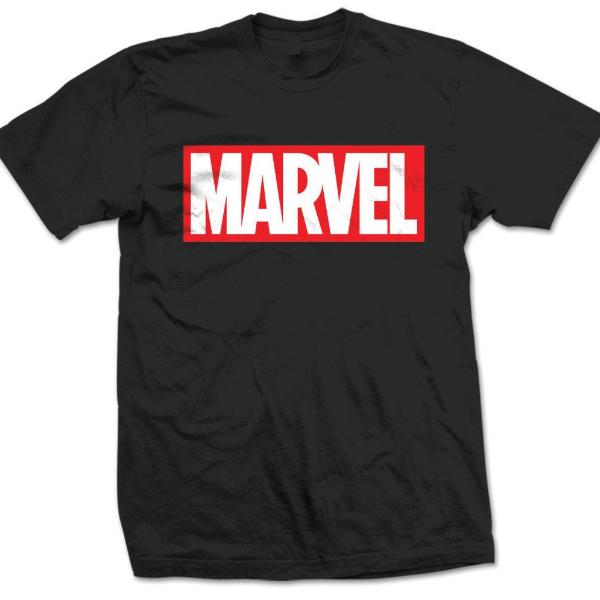 T-Shirt - Marvel - Logo Black