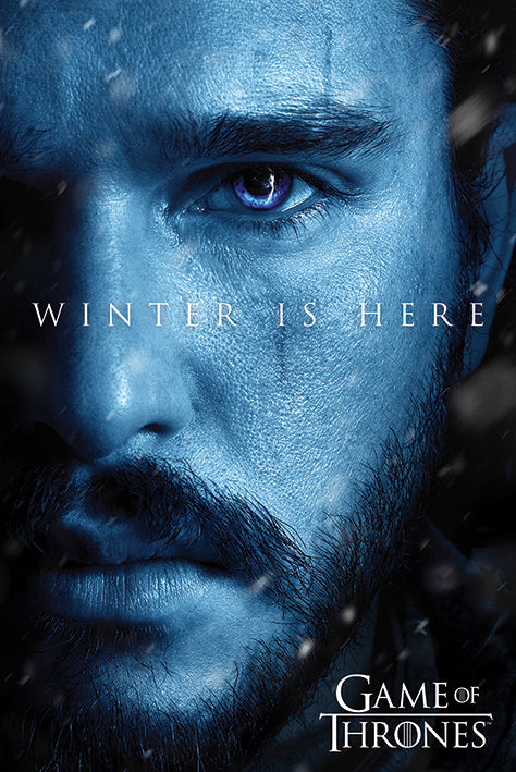 Poster - Game Of Thrones - Winter Is Here - Jon Snow