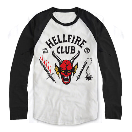 T-Shirt - Stranger Things - Hellfire Club Crest White