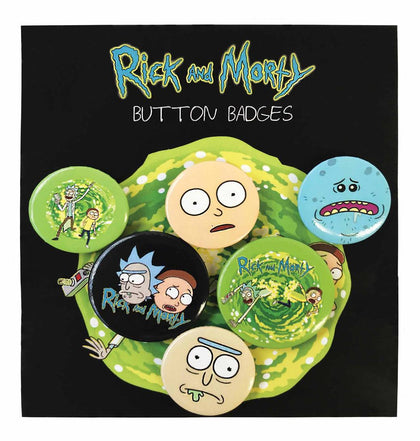 Spille - Rick And Morty - Characters (Badge Pack)