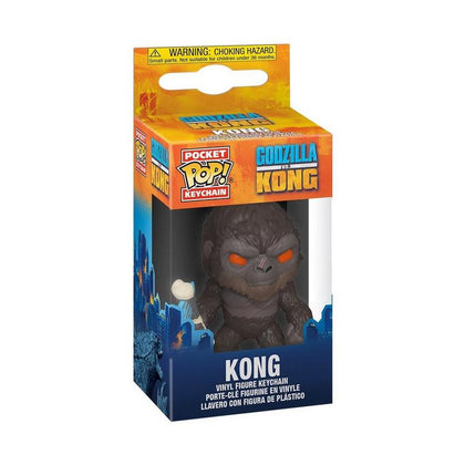 PORTACHIAVI - GODZILLA VS KONG - POP FUNKO VINYL KEYCHAIN KONG W/AXE 4CM