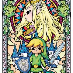 Poster - Legend Of Zelda - Stained Glass