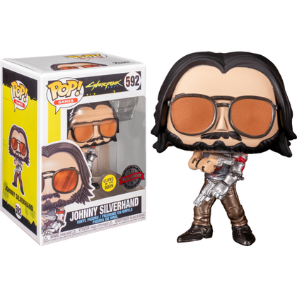 FUNKO POP - CYBERPUNK 2077 - 592 JOHNNY SILVERHAND 9CM (SPECIAL EDITION) (Glows in the DARK))