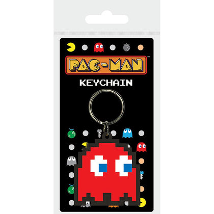 Portachiavi - Pac-Man - Blinky Rubber Keychain