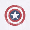 T-Shirt - Marvel Comics - Captain America Distressed Shield White