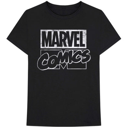 T-Shirt - Marvel Comics - Logo Black