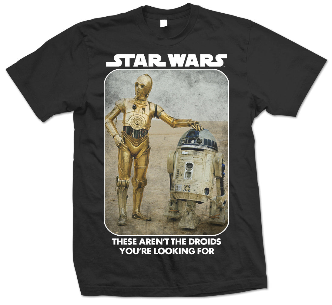 T-Shirt - Star Wars - Droids Nero