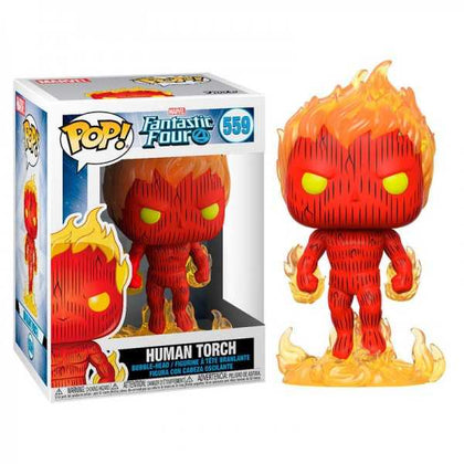 FUNKO POP - MARVEL - FANTASTIC FOUR - 559 HUMAN TORCH 9CM