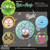 Spille - Rick And Morty - Heads (Badge Pack)
