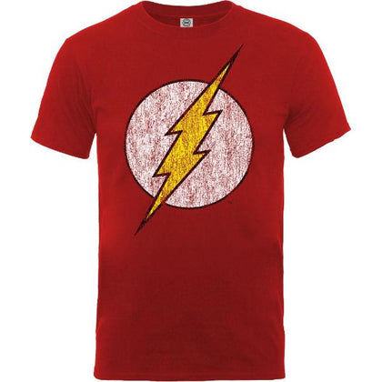 T-Shirt - Flash - Dc Comics - Logo Distressed
