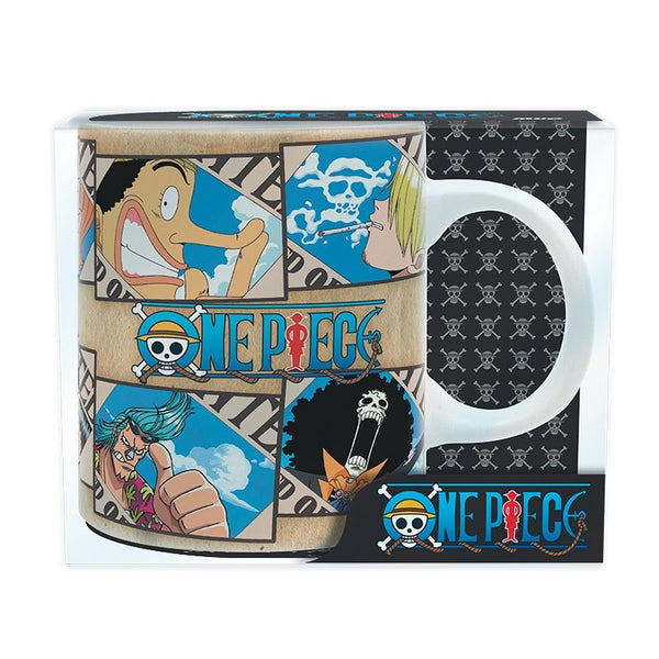 (MERCH ONE PIECE) Tazza One Piece con tutto l'equipaggio - Ceramica 320ml