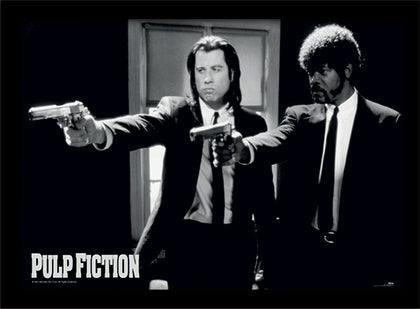 Quadro - Pulp Fiction - Guns (Stampa In Cornice 30X40 Cm)