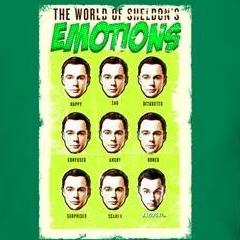 T-Shirt - Big Bang Theory - World Of Sheldon's Emotions
