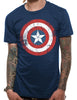 T-Shirt - Captain America - Civil War - Cap Shield Distressed