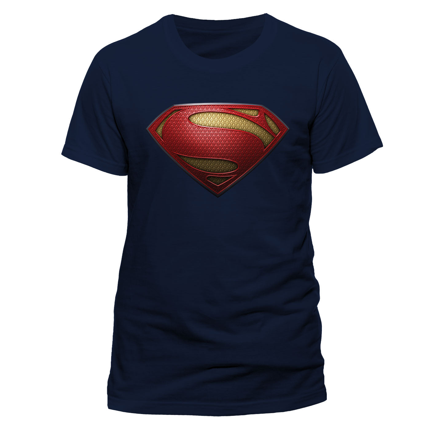 T-Shirt - Superman - Man Of Steel - Textured Logo