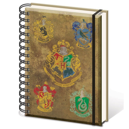 Quaderno - Harry Potter - Hogwarts Crests (A5)