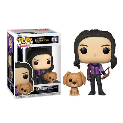 FUNKO POP - MARVEL - HAWKEYE - (1212) KATE BISHOP (WITH LUCKY THE PIZZA DOG)