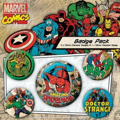 Spille - Badges - Marvel - Retro - Spider-Man