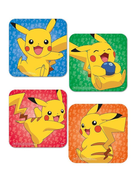 Sottobicchiere - Pokemon - Pikachu (Set 4 Sottobicchieri) – Primafila Store